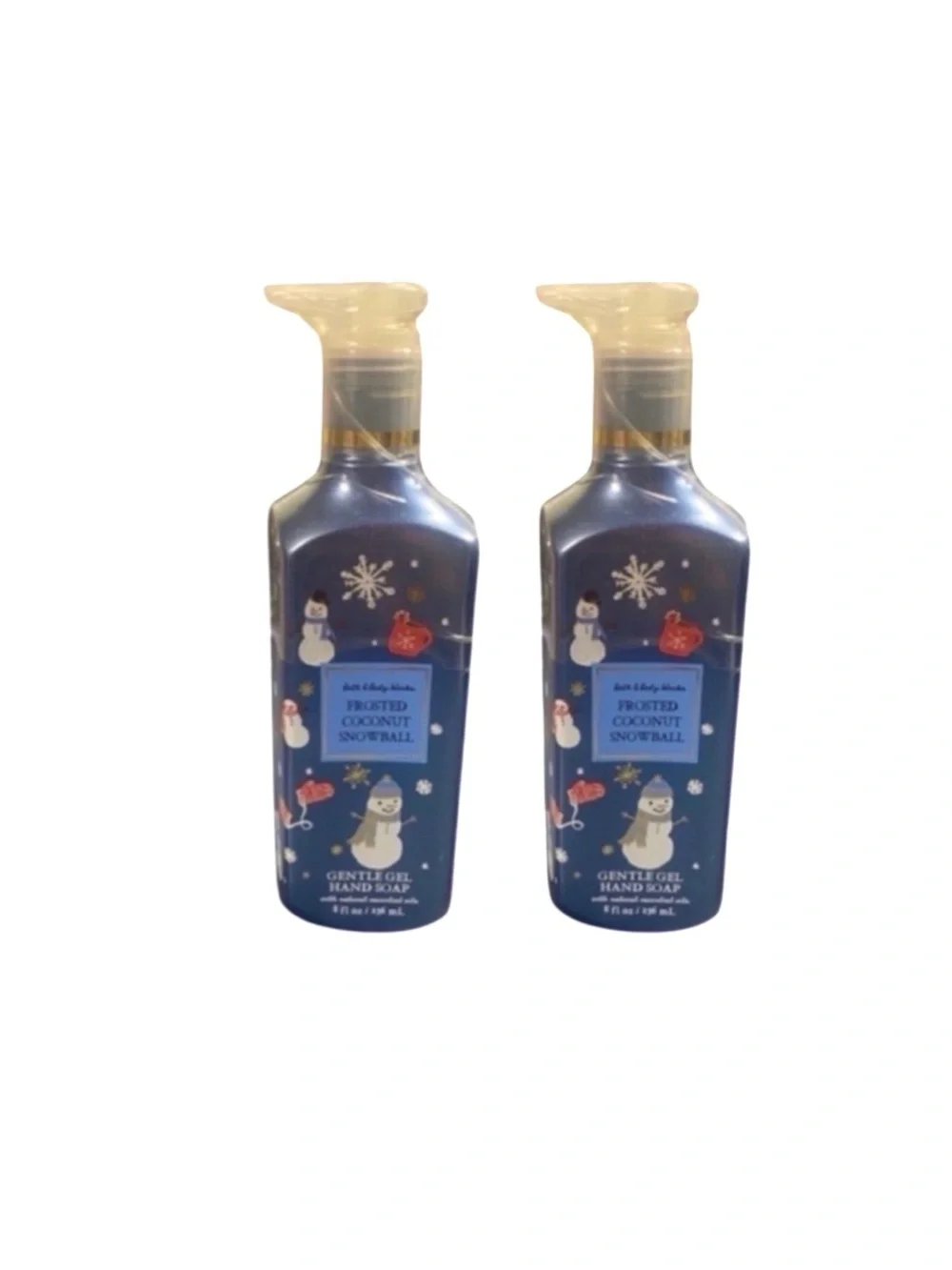 2 Frosted Coconut Snowball Hand Soaps